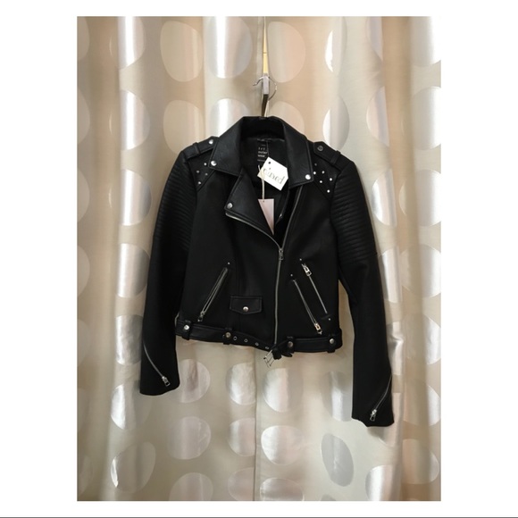 Zara Jackets & Blazers - Zara Faux Leather Moto jacket *NWT*